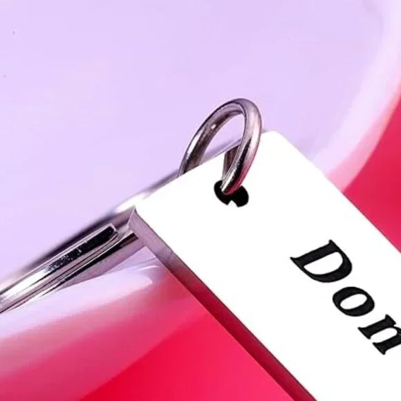 Bag Charm Key Chain - Don't Do Stupid ๐ฉLove Mom๐ - Picture 5 of 5